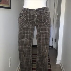 Free People corduroy plaid pants